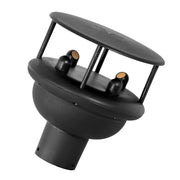 Ανεμόμετρο υπερήχων PCE Instruments, μαύρο κυλινδρικό σώμα με προστατευτικό δίσκο και αισθητήρες μέτρησης ανέμου