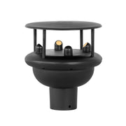 Υπερηχητικό ανεμόμετρο PCE Instruments μαύρο, με κυκλικό καπάκι και αισθητήρες γύρω από τον δακτύλιο