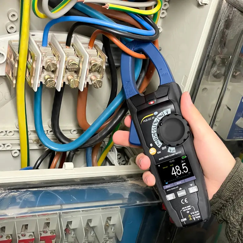 Αμπεροτσιμπίδα AC/DC με Bluetooth PCE Instruments PCE-DC 25 – Μέτρηση έως 1000 A / 1000 V, συνέχειας, θερμοκρασίας & NCV