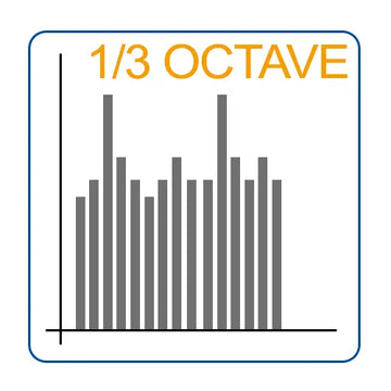 Αναβάθμιση firmware PCE Instruments PCE-OCT II για φίλτρο 1/3 octave, εικονίδιο με ράβδους συχνοτήτων
