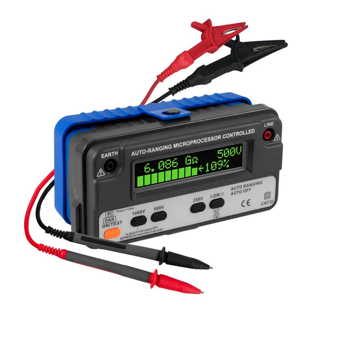 Μετρητής Αντίστασης Μόνωσης Auto Ranging insulation tester up to 8 GΩ Pce