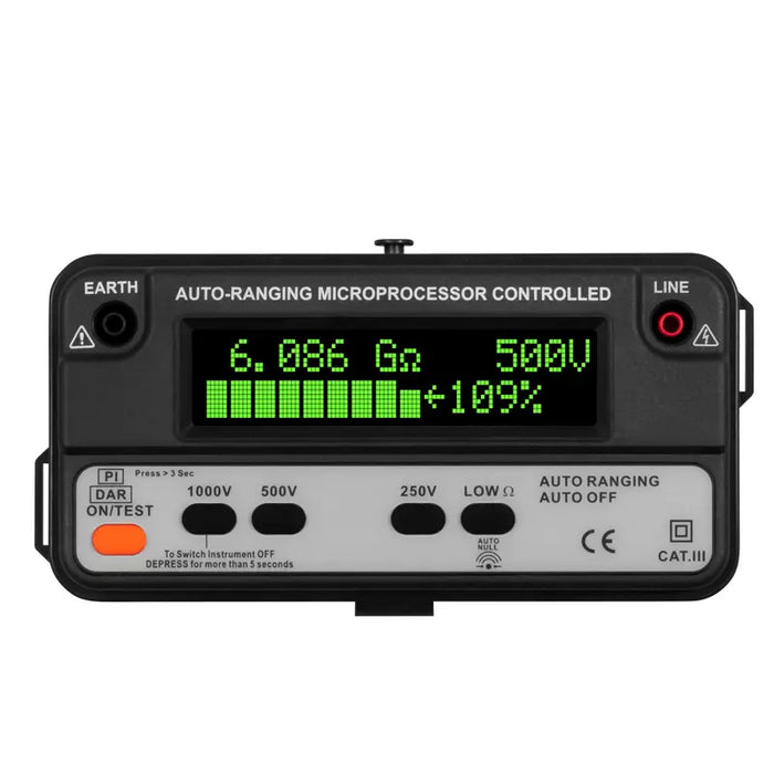 Μετρητής Αντίστασης Μόνωσης Auto Ranging insulation tester up to 8 GΩ Pce