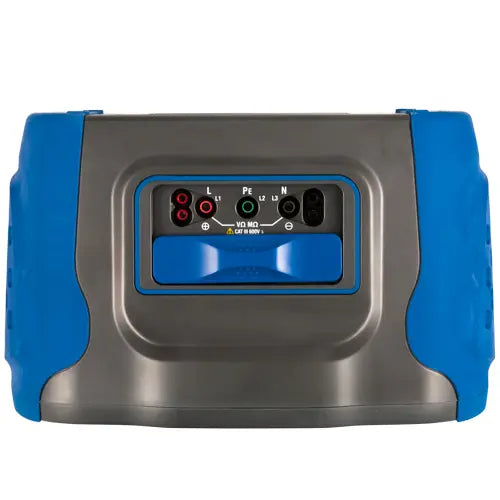 Μετρητής αντίστασης μόνωσης PCE Instruments PCE-ITE 50, γκρι-μπλε, με υποδοχές L1/L2/L3/N και PE μπροστά