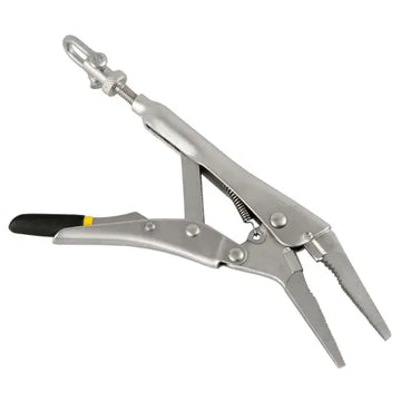 Σφιγκτήρας για δυναμόμετρο PCE Instruments PCE-SJJ035, μεταλλική λαβίδα με μαύρη λαβή και κρίκο ανάρτησης