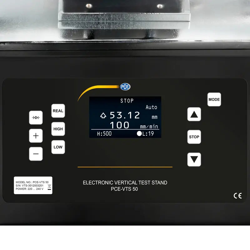 Κάθετη Μηχανοκίνητη Βάση Δυναμόμετρου 500 Ν Pce