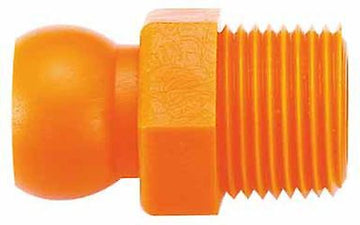 Αντάπτορας Jeton V-83035 με σπείρωμα 3/8", πορτοκαλί με εξάγωνο σώμα και αρσενικό σπείρωμα