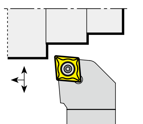 YG Lathe Handle for 80° Rhombus Insert CC-- (Finishing)