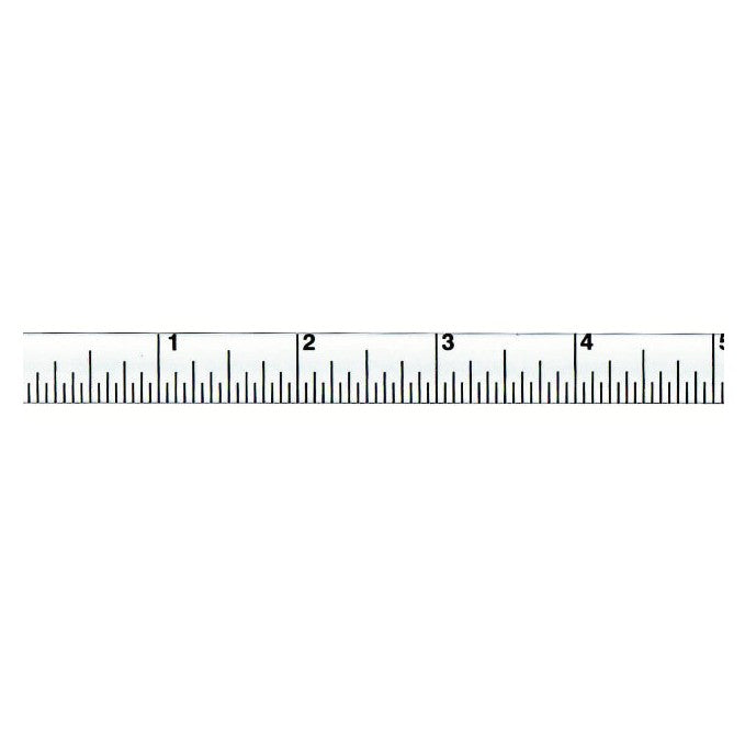 Αυτοκόλλητη Μετροταινία Ατσάλινη Inches 1/16