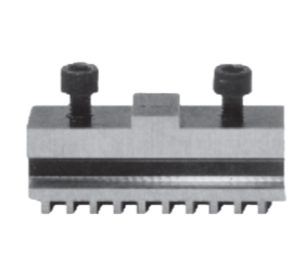 TOS SOFT-BASE base jaw for soft lathe chuck jaws, metal block with two screws and serrations