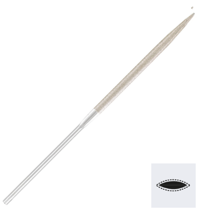 Handheld Diamond File Almond-Shaped