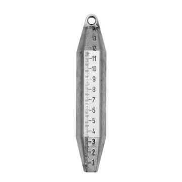 Βαρίδι INOX Richter B1-R-IPM8-weight 152,4 x 30 mm 675g με κρίκο ανάρτησης και χαραγμένη κλίμακα μέτρησης