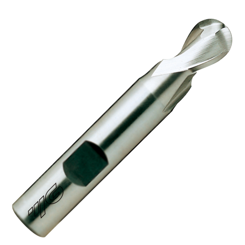 Endmill 2-Flute Radius Ball Nose 8% Cobalt