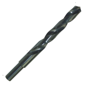 Τρυπάνι HSS Precitools 100026 με μικρό στέλεχος ≤13 mm, μαύρο μεταλλικό, ελικοειδές με αιχμή κοπής
