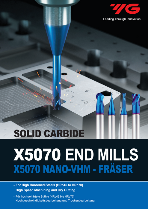 Blue Sharp Carbide 2-Flute Endmill for Painted Surfaces