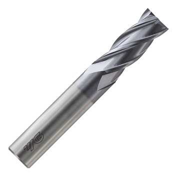 Κονδύλι 4 φτερών YG XPOWER PRO ET4-XPRO, μεταλλικό γκρι με ελικοειδείς αυλακώσεις και επίπεδη μύτη κοπής