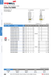 Τεχνικά χαρακτηριστικά YG-1 High Feed ENMX - Κονδύλια με πλακίδια ENMX04 (σελ. 1)
