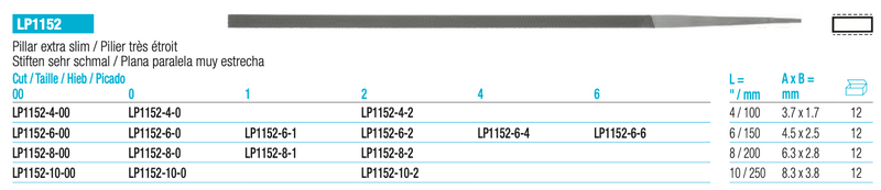 Λίμα Ακριβείας Πλατιά Extra Slim