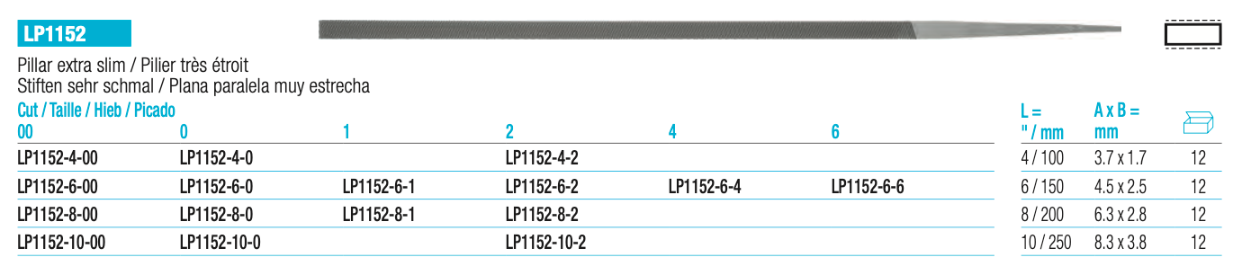 Λίμα Ακριβείας Πλατιά Extra Slim