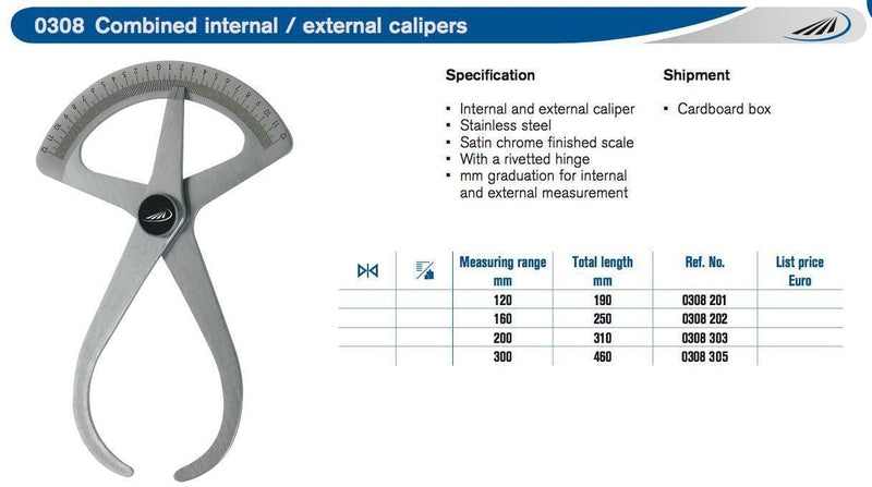Εξωτερικό & Εσωτερικό Κουμπάσο με Κανόνα Preisser