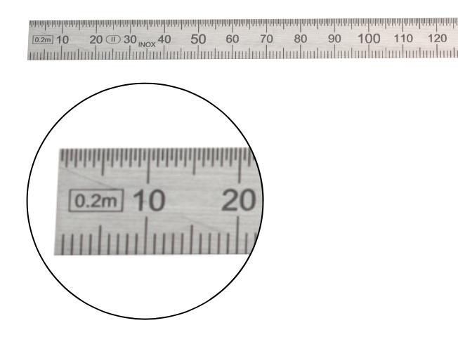 0460221 - Ρίγες Μέτρησης Ανάγνωσης 0.5 mm Εύκαμπτες ΙΝΟΧ