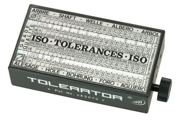 Πίνακας ανοχών-συναρμογών Preisser Tolerator 0582120, μαύρο κουτί με κλίμακες ISO και περιστροφικό κουμπί