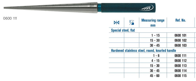 Όπόμετρο κυλινδρικό 0.1 mm Preisser