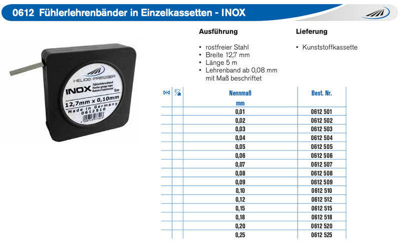 Φίλερ Ρολά 5000 x 13mm INOX Preisser