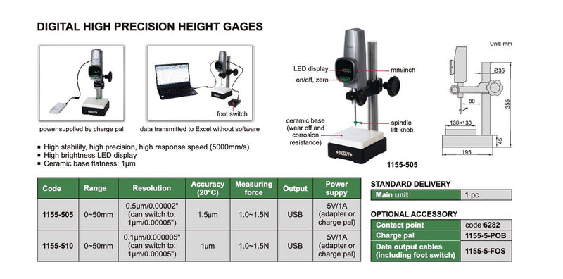 Υψομετρικός Γράφτης - Χαράκτης - Ψηφιακός Υψηλής Ακριβείας Insize