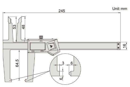 Παχύμετρο για Δισκόφρενα Insize