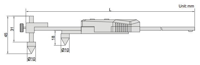 Παχυμετρο για Μέτρηση Κέντρων Δυο Οπών Insize