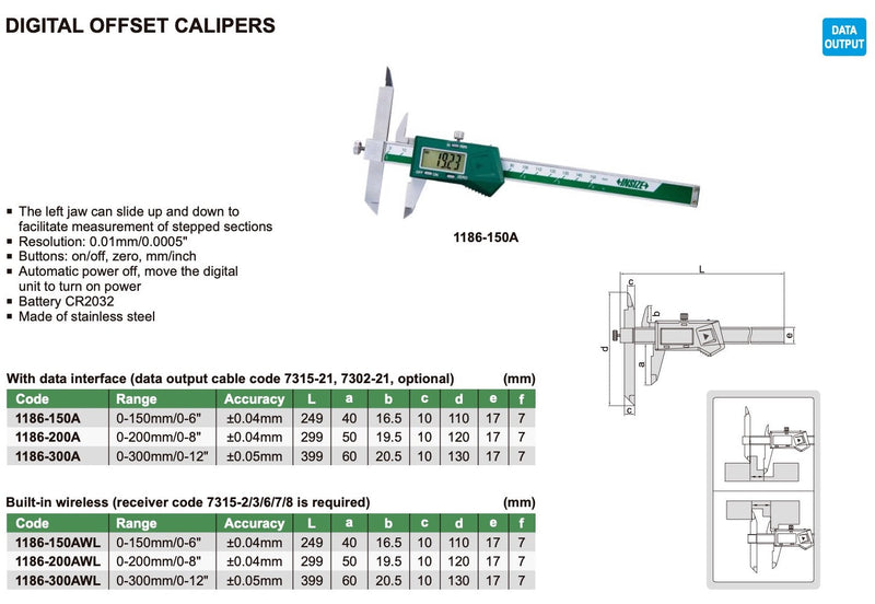 Παχύμετρο Offset Insize