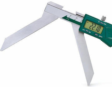 Insize 1189 digital arc radius caliper with green LCD display and metal arms