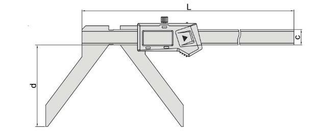 Παχύμετρο Μετρησης Ακτίνας Τόξου (Ραδιόμετρο) Insize