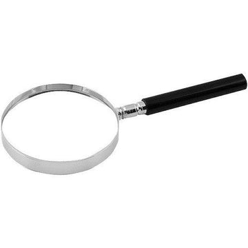 Peak 1989 2.5x & 5x magnifier with metal rim and black handle