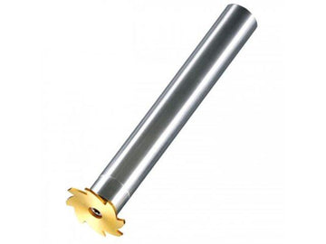 Hogetex 1W30.1.13 side milling cutter for gutters, silver body with gold disc cutting head
