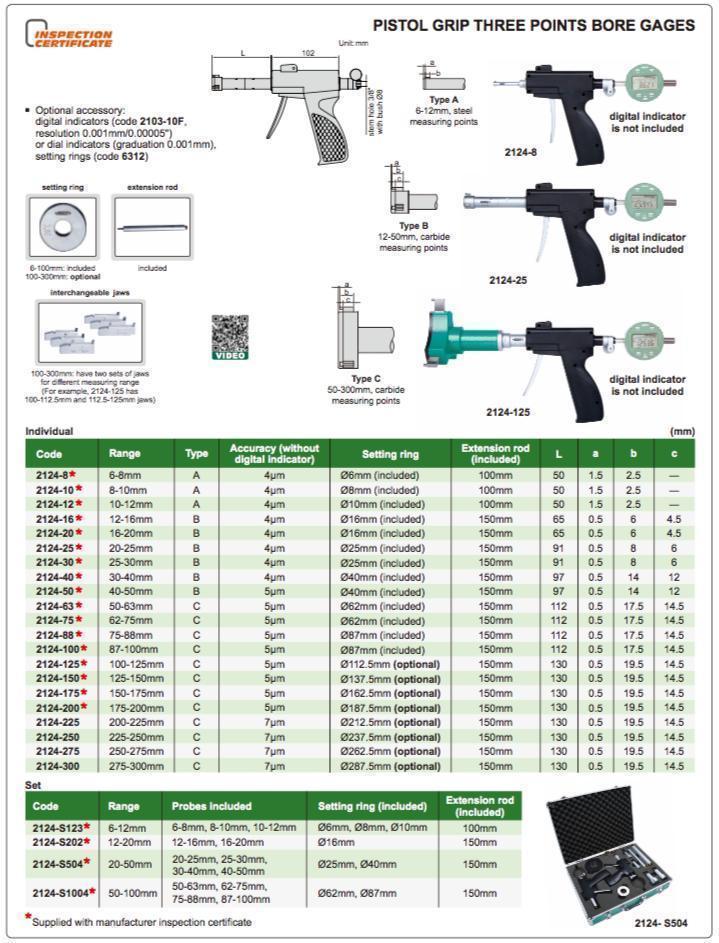 Μικρόμετρο Ψηφιακό - 3 Επαφών Insize