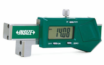 Insize 2168 special purpose digital caliper, green, with LCD display and ON/OFF and ZERO buttons