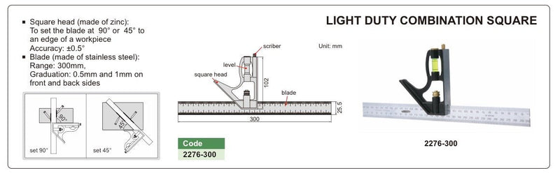 Μοιρογνωμόνιο 180° - Γωνιά - Αλφάδι - Ρίγα Insize