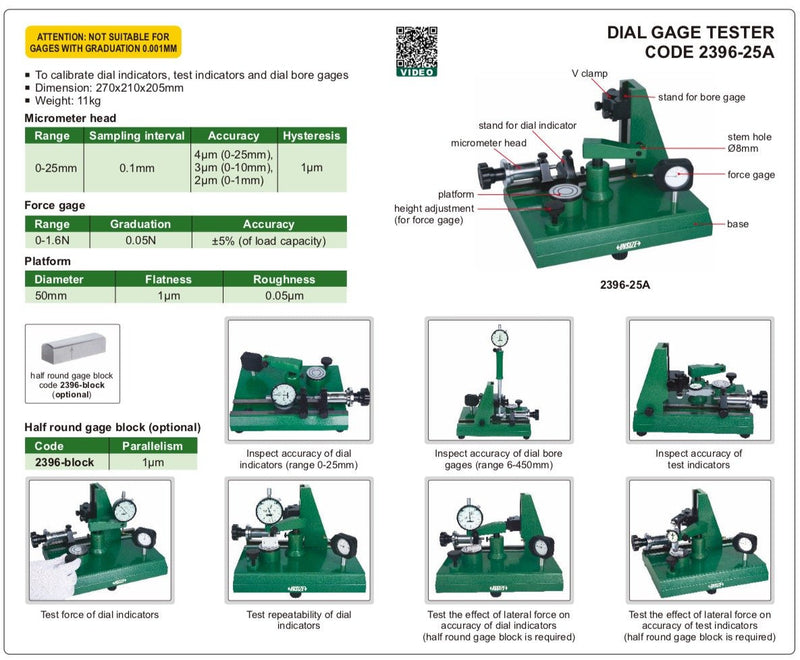 Βαθμονομητής για Ρολόγια Γράφτη Insize