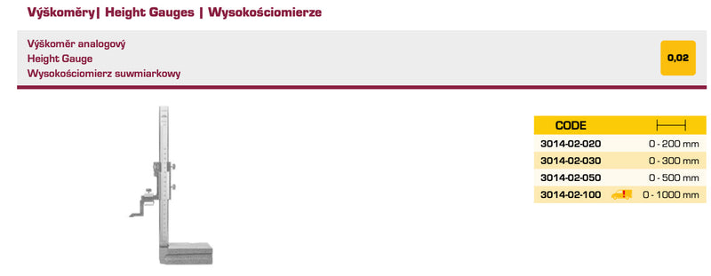 Υψομετρικός Γράφτης - Χαράκτης με Βερνιέρο Kinex