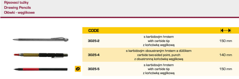 Χαράκτης Σημαδευτήρι  ακίδα καρβιδίου με κλιπ τσέπης Kinex