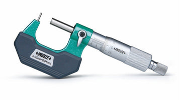 Μικρόμετρο Insize 3261 για τοίχωμα σωλήνων, 0-25mm, πράσινο/μαύρο σώμα με μεταλλικό τύμπανο κλίμακας