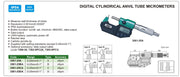 Μικρόμετρο Ψηφιακό με Πύρο για Τοίχωμα Σωλήνων (Tube) & Software 0.001mm Insize