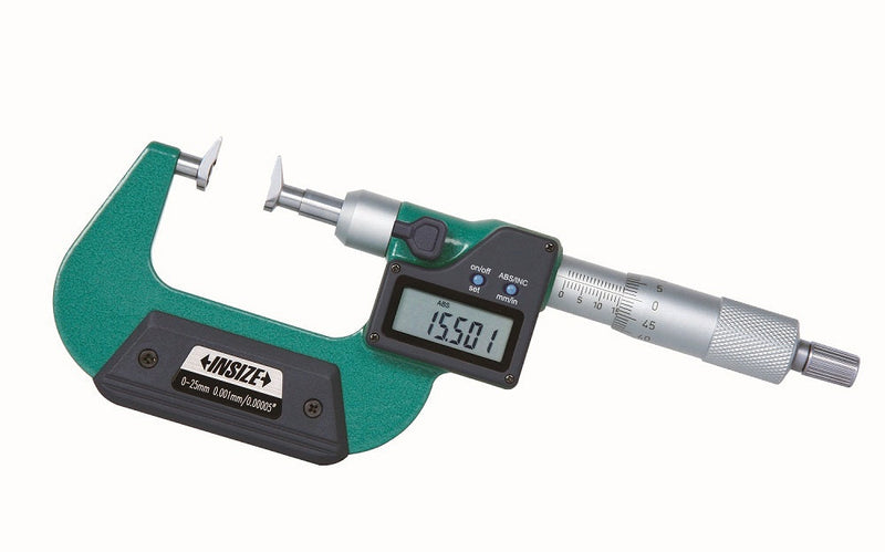 Μικρόμετρο Ψηφιακό με πλακέ άκρα Insize