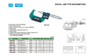 Μικρόμετρο Ψηφιακό με πλακέ άκρα Insize