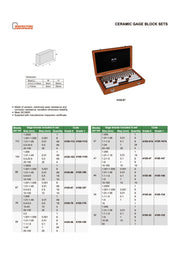 Πρότυπα Πλακίδια Johansson Κεραμικά Gage Blocks Insize