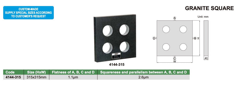 Γρανιτένιο Τετράγωνο Insize