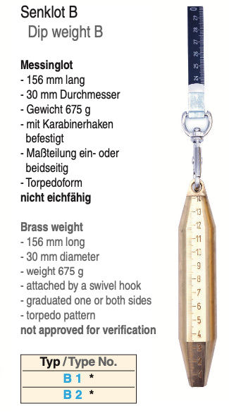 Μετροταινία Δεξαμενής ΙΝΟΧ - Brass Frame (Χωρίς Βαρίδιο) Richter