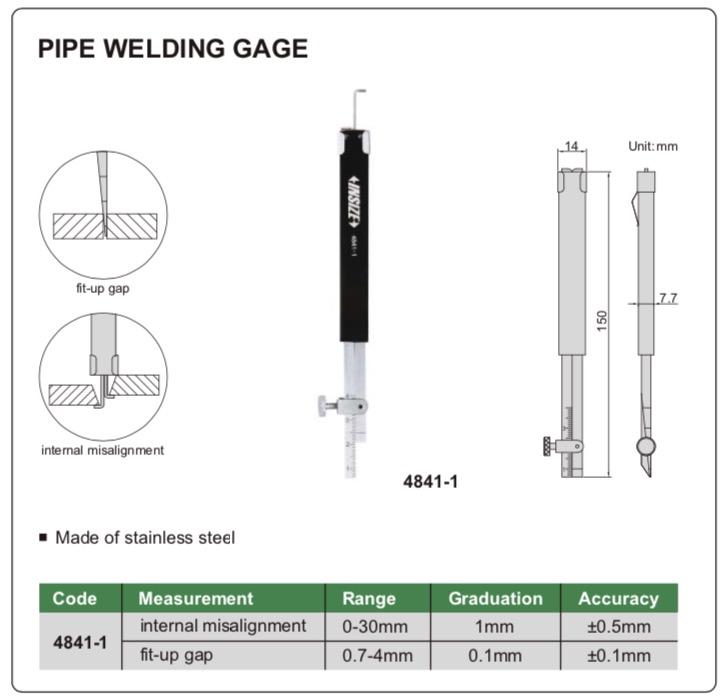 Παχύμετρo Ηλεκτροσυγκόλλησης Insize