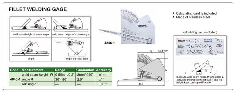 Παχύμετρo Ηλεκτροσυγκόλλησης Insize